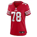 Zennovawear Ben Bartch 78 San Francisco 49ers Women's Game Jersey - Scarlet