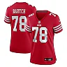 Zennovawear Ben Bartch 78 San Francisco 49ers Women's Game Jersey - Scarlet