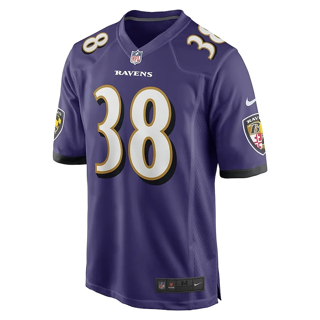 Zennovawear Ben Mason 38 Baltimore Ravens Game Men Jersey - Purple