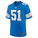 Zennovawear Ben Niemann 51 Detroit Lions Team Game Men Jersey - Blue