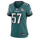 Zennovawear Ben VanSumeren 57 Philadelphia Eagles Super Bowl LIX Women's Jersey - Midnight Green