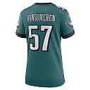 Zennovawear Ben VanSumeren 57 Philadelphia Eagles Super Bowl LIX Women's Jersey - Midnight Green