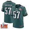Zennovawear Ben VanSumeren 57 Philadelphia Eagles Super Bowl LIX Jersey - Men's - Midnight Green