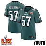 Zennovawear Ben VanSumeren 57 Philadelphia Eagles Super Bowl LIX YOUTH Jersey - Midnight Green