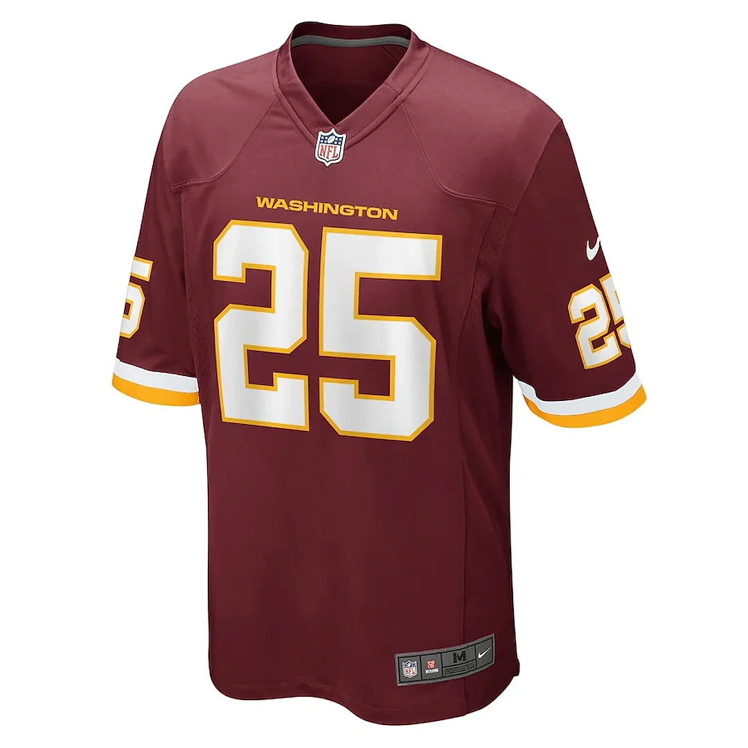 Zennovawear Benjamin St-Juste 25 Washington Football Team Men Game Jersey - Burgundy