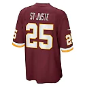 Zennovawear Benjamin St-Juste 25 Washington Football Team Men Game Jersey - Burgundy