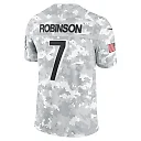 Zennovawear Bijan Robinson 7 Atlanta Falcons 2024 Salute to Service Limited Men Jersey - Arctic Camo