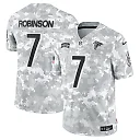 Zennovawear Bijan Robinson 7 Atlanta Falcons 2024 Salute to Service Limited Men Jersey - Arctic Camo