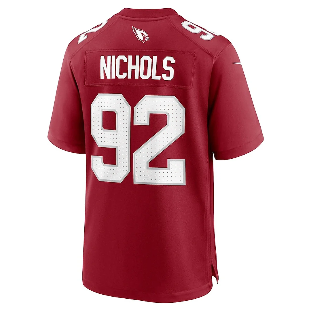 Zennovawear Bilal Nichols 92 Arizona Cardinals Team Game Men Jersey - Cardinal