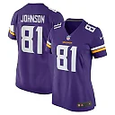 Zennovawear Bisi Johnson 81 Minnesota Vikings Women Game Jersey - Purple