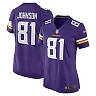 Zennovawear Bisi Johnson 81 Minnesota Vikings Women Game Jersey - Purple