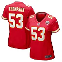 Zennovawear BJ Thompson 53 Kansas City Chiefs Women's Game Jersey - Red