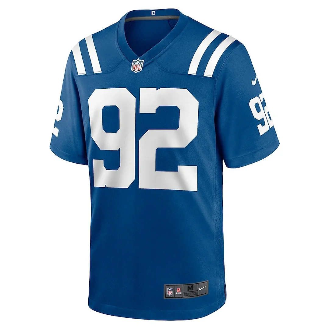 Zennovawear Bjoern Werner 92 Indianapolis Colts Retired Player Game Men Jersey - Royal