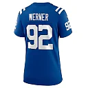 Zennovawear Bjoern Werner 92 Indianapolis Colts Women's Retired Player Game Jersey - Royal