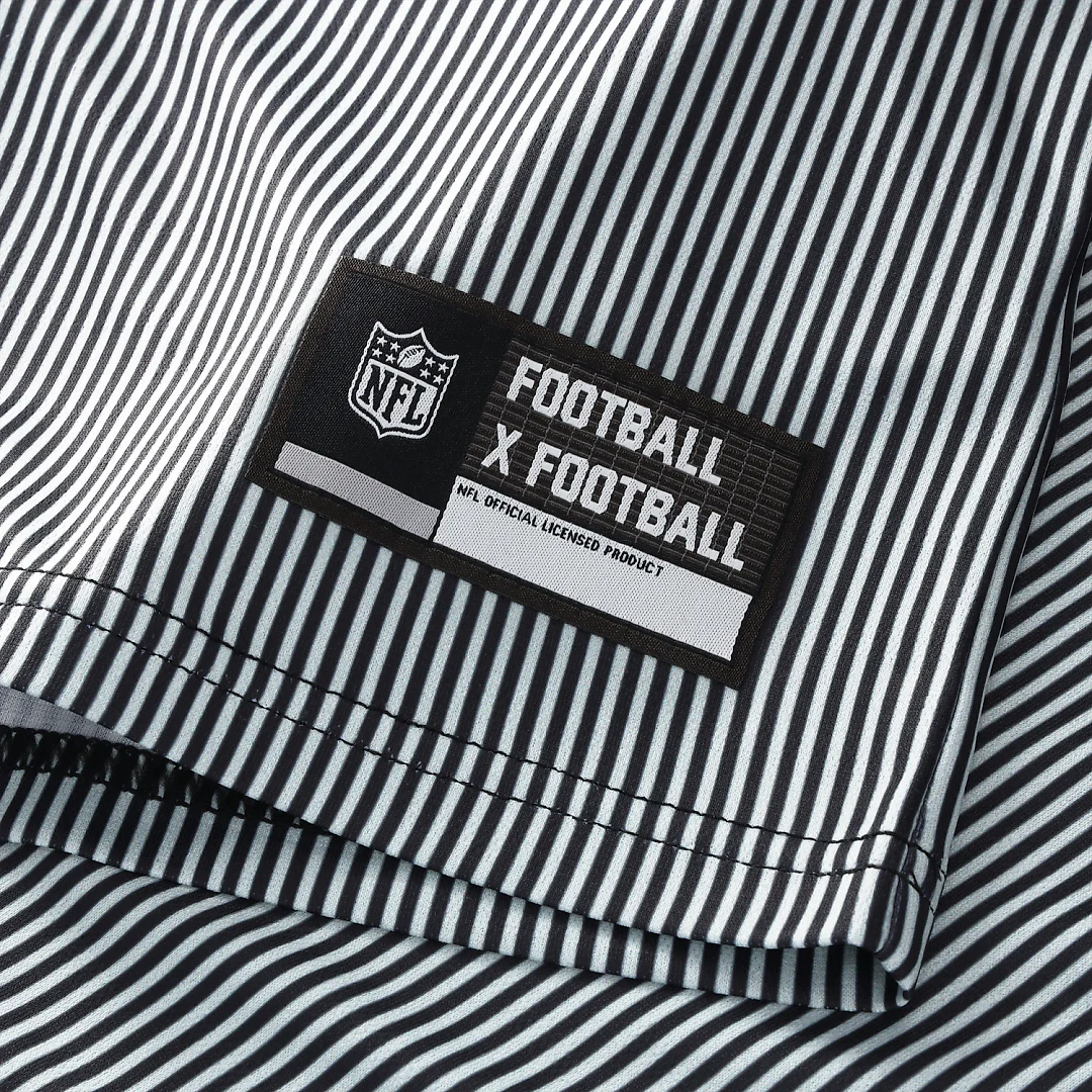 Zennovawear Las Vegas Raiders Youth Football x Football Collared Fan Top - Silver/Black