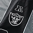 Zennovawear Las Vegas Raiders Youth Football x Football Collared Fan Top - Silver/Black