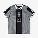 Zennovawear Las Vegas Raiders Youth Football x Football Collared Fan Top - Silver/Black