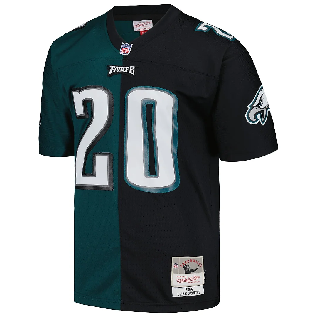 Zennovawear Brian Dawkins Philadelphia Eagles 2004 Split Legacy Replica Jersey - Midnight Green/Black