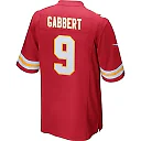 Zennovawear Blaine Gabbert 9 Kansas City Chiefs AFC Champions Patch Game Men Jersey - Red