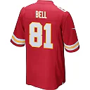 Zennovawear Blake Bell 81 Kansas City Chiefs AFC Champions Patch Game Men Jersey - Red