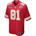 Zennovawear Blake Bell 81 Kansas City Chiefs AFC Champions Patch Game Men Jersey - Red