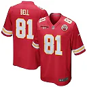 Zennovawear Blake Bell 81 Kansas City Chiefs AFC Champions Patch Game Men Jersey - Red