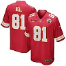 Zennovawear Blake Bell 81 Kansas City Chiefs AFC Champions Patch Game Men Jersey - Red