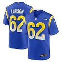 Zennovawear Blake Larson 62 Los Angeles Rams Game Men Jersey - Royal