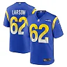 Zennovawear Blake Larson 62 Los Angeles Rams Game Men Jersey - Royal