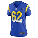 Zennovawear Blake Larson 62 Los Angeles Rams Women's Game Jersey - Royal