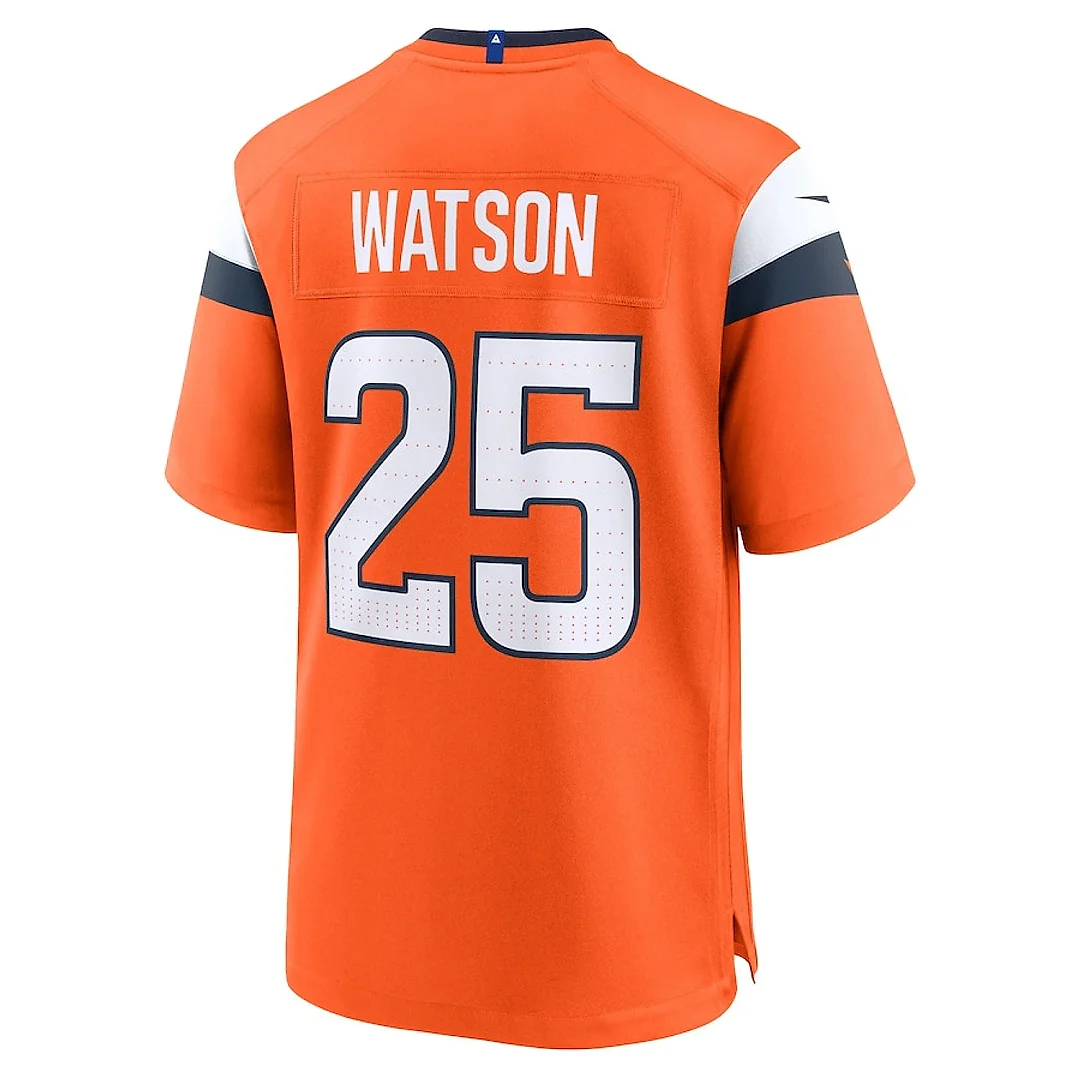 Zennovawear Blake Watson 25 Denver Broncos Team Game Men Jersey - Orange