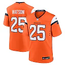 Zennovawear Blake Watson 25 Denver Broncos Team Game Men Jersey - Orange