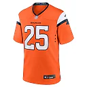 Zennovawear Blake Watson 25 Denver Broncos Team Game Men Jersey - Orange