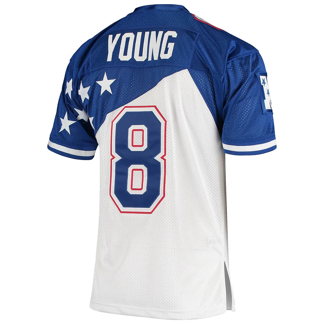 Zennovawear Steve Young NFC 1994 Pro Bowl Authentic Jersey - White/Blue