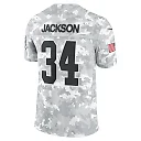 Zennovawear Bo Jackson 34 Las Vegas Raiders 2024 Salute to Service Retired Player Limited Men Jersey - Arctic Camo