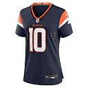 Zennovawear Bo Nix 10 Denver Broncos Women's Alternate Game Jersey - Navy