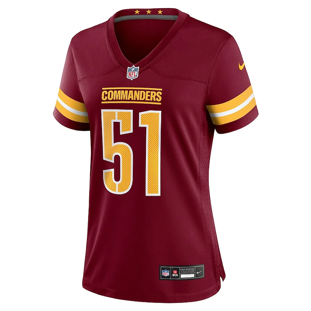 Zennovawear Bobby Hart 51 Washington Commanders Women's Game Jersey - Burgundy