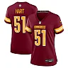 Zennovawear Bobby Hart 51 Washington Commanders Women's Game Jersey - Burgundy