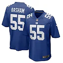 Zennovawear Boogie Basham 55 New York Giants Team Game Men Jersey - Royal