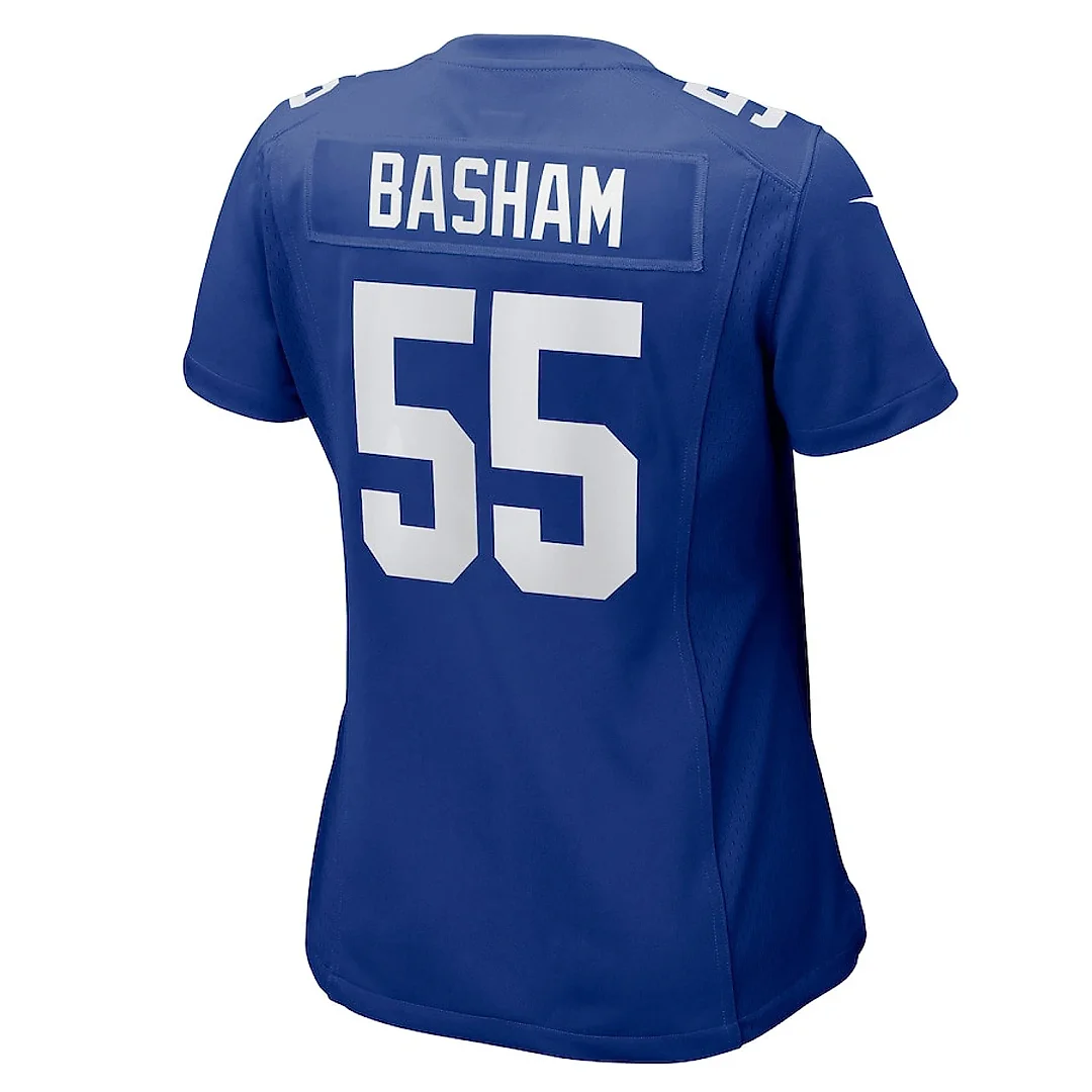 Zennovawear Boogie Basham 55 New York Giants Women's Game Jersey - Royal