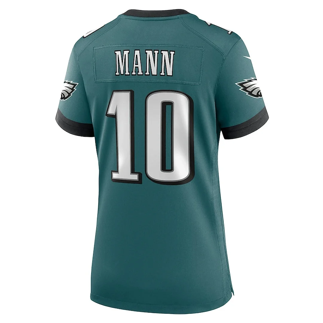 Zennovawear Braden Mann 10 Philadelphia Eagles Women's Team Game Jersey - Midnight Green