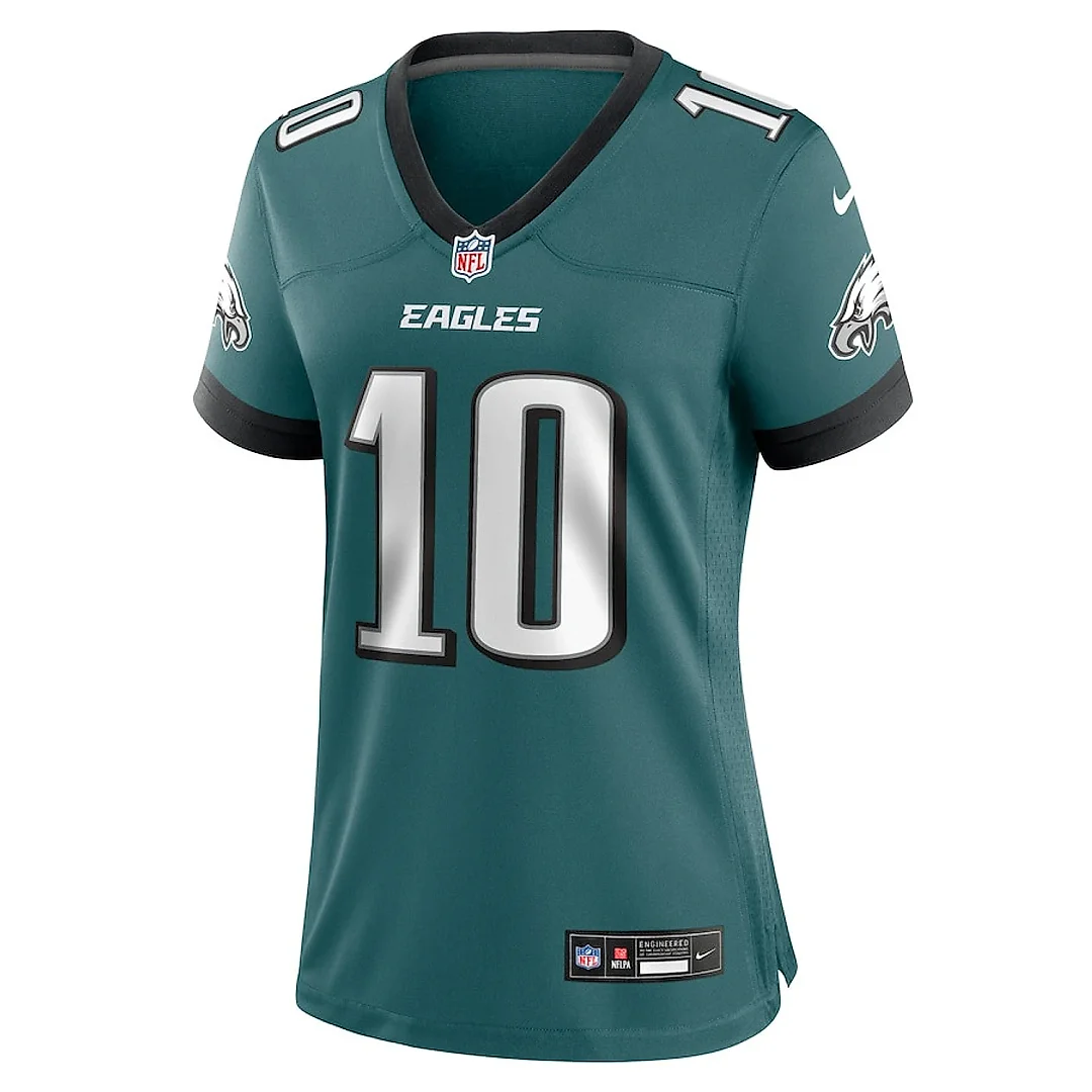 Zennovawear Braden Mann 10 Philadelphia Eagles Women's Team Game Jersey - Midnight Green