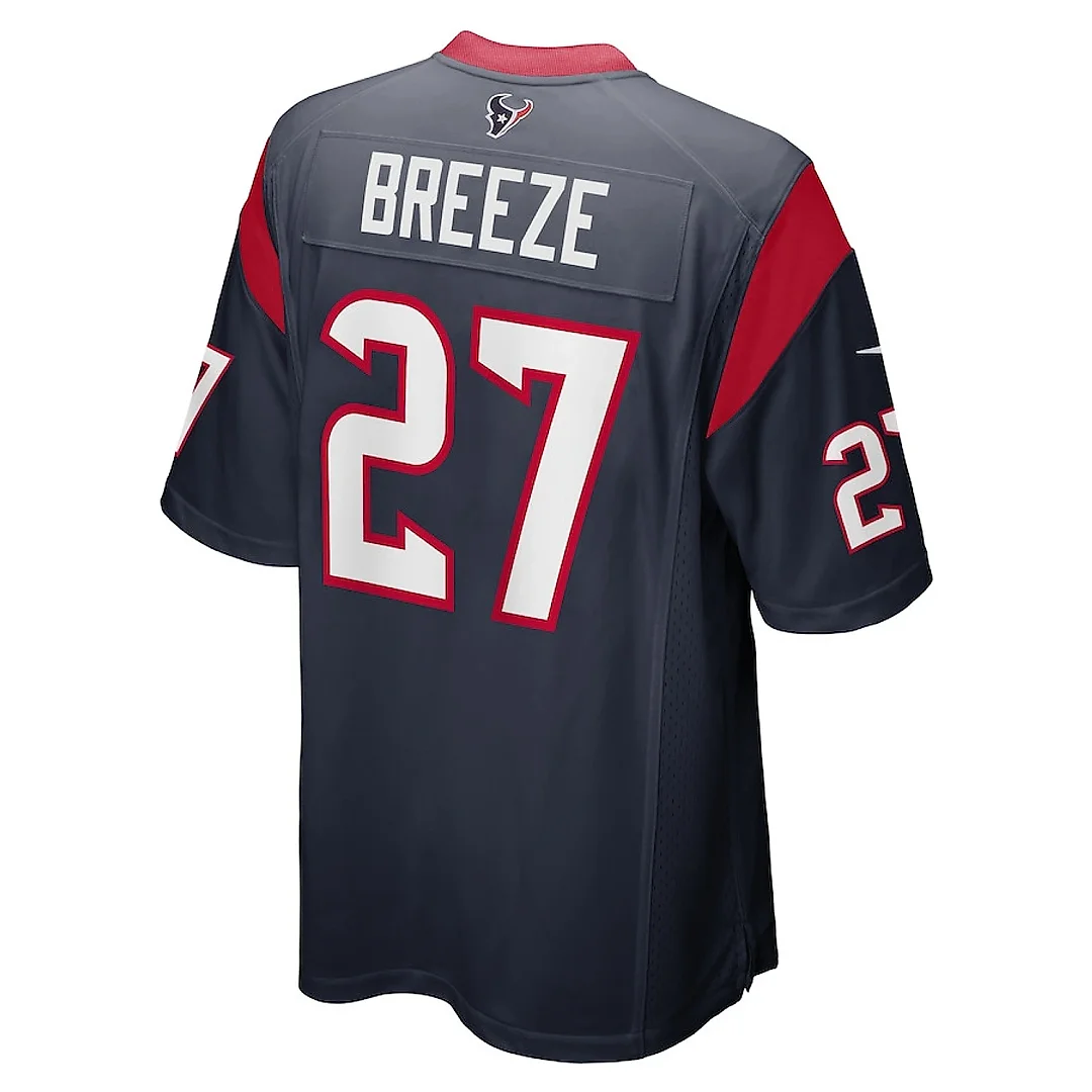 Zennovawear Brady Breeze 27 Houston Texans Game Men Jersey - Navy