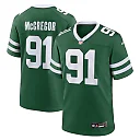 Zennovawear Braiden McGregor 91 New York Jets Team Game Men Jersey - Legacy Green