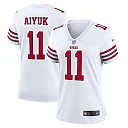 Zennovawear Brandon Aiyuk 11 San Francisco 49ers Women Retired Game Jersey - White
