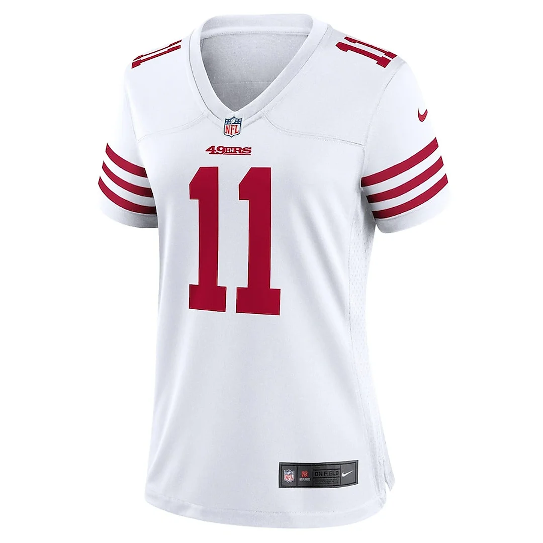 Zennovawear Brandon Aiyuk 11 San Francisco 49ers Women Retired Game Jersey - White