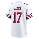 Zennovawear Brandon Allen 17 San Francisco 49ers NFC Champions Patch Game Men Jersey - White