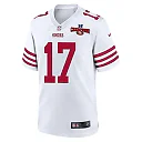 Zennovawear Brandon Allen 17 San Francisco 49ers NFC Champions Patch Game Men Jersey - White