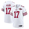 Zennovawear Brandon Allen 17 San Francisco 49ers NFC Champions Patch Game Men Jersey - White
