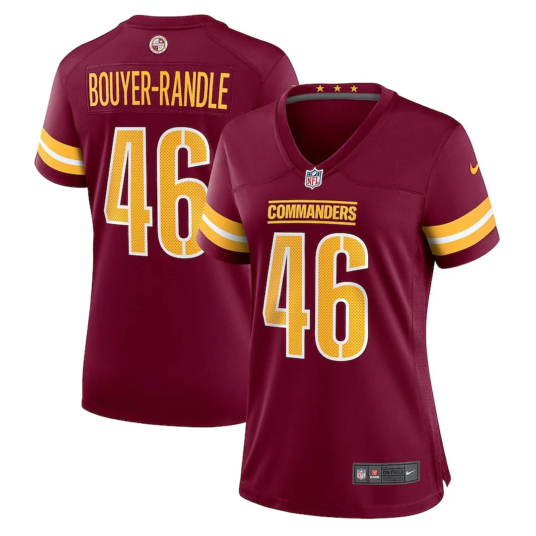 Zennovawear Brandon Bouyer-Randle 46 Washington Commanders Game Women Jersey - Burgundy